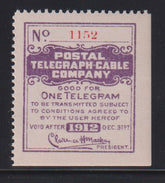 US Telegraph #15T45 Mint\LH VF